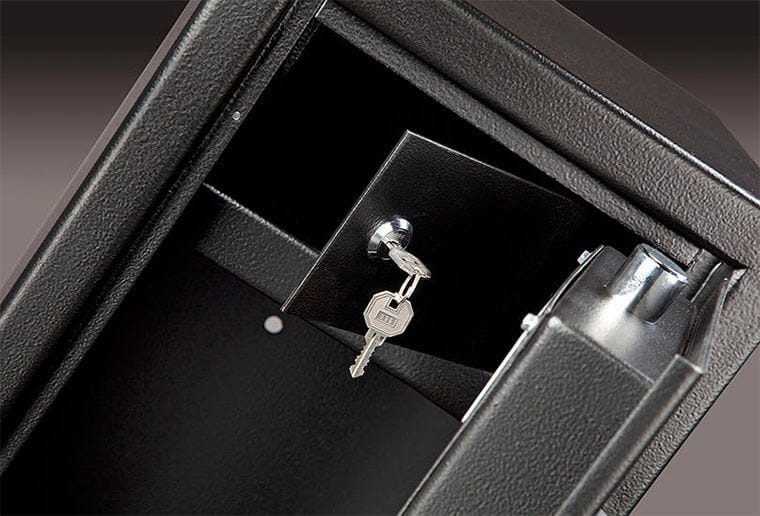 Black Safe with Key